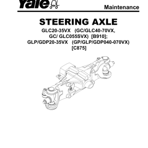 Yale GLP040VX, GLP050VX, GLP060VX, GLP070VX Forklift C875 Service Repair Manual - Image 3