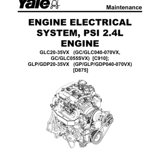 Yale GLP040VX, GLP050VX, GLP060VX, GLP070VX Forklift D875 Series Repair Manual - Image 4