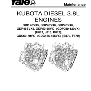 Yale GLP080VX, GLP090VX, GLP100VX, GLP110VX, GLP120VX Forklift K813 Series Repair Manual - Image 4