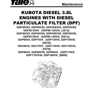 Yale GLP170VX, GDP170VX, GLP175VX36, GDP175VX36, GLP190VX, GDP190VX Forklift B909 Service Repair Manual - Image 3