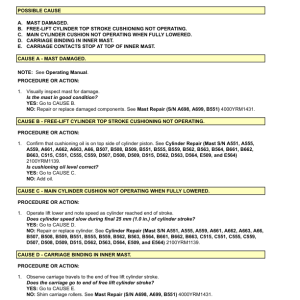 Yale GLP20LX, GDP20LX, GLP25LX, GDP25LX Forklift A974 Service Repair Manual - Image 5