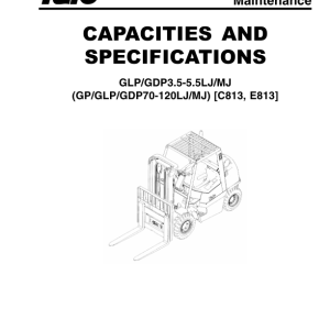 Yale GLP3.5LJ, GLP4.0LJ, GLP4.5MJ, GLP5.0MJ, GLP5.5MJ Forklift C813 Service Repair Manual - Image 3