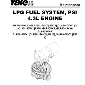 Yale GLP60VX, GLP70VX, GDP60VX, GDP70VX Forklift F878 Series Repair Manual - Image 4