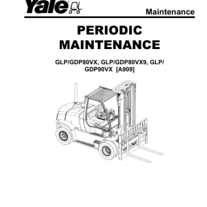 Yale GLP80VX, GLP80VX9, GLP90VX Forklift A909 Service Repair Manual - Image 4