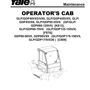 Yale GLP80VX, GLP80VX9, GLP90VX Forklift C909 Series Repair Manual - Image 3