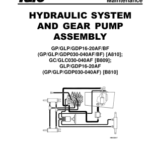 Yale GP030AF, GP040AF, GLP030AF, GLP040AF Forklift B810 Service Repair Manual - Image 5