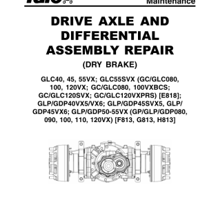 Yale GP080VX, GP090VX, GP100VX, GP110VX, GP120VX Forklift G813 Series Repair Manual - Image 4