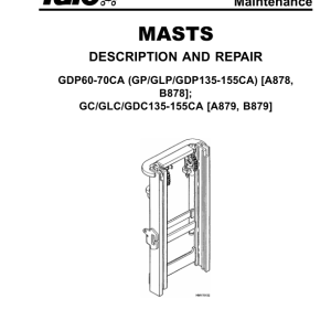 Yale GP135CA, GDP135CA, GLP135CA, GP155CA, GDP155CA, GLP155CA Forklift A878 Service Repair Manual - Image 4