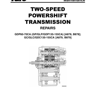 Yale GP135CA, GDP135CA, GLP35CA, GP155CA, GDP155CA, GLP155CA Forklift B878 Service Repair Manual - Image 4