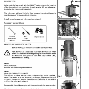 Yale MO20F Electric Pallet Stacker A943 Service Repair Manual - Image 3