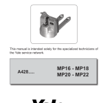 Yale MP16, MP18, MP20, MP22 Pallet Truck A428 Service Repair Manual - Image 1