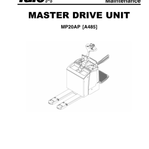 Yale MP20AP Pallet Truck A485 Service Repair Manual - Image 3