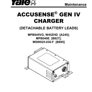 Yale MPB040E Stacker B827 Service Repair Manual - Image 3