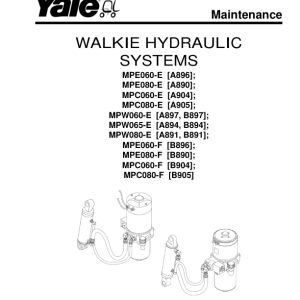 Yale MPC080E Pallet A905 Service Repair Manual - Image 3