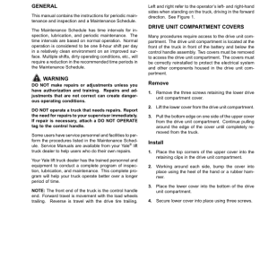 Yale MPC080E Pallet A905 Service Repair Manual - Image 5