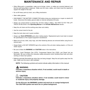 Yale MPW050E Electric Walkie Pallet C802 Service Repair Manual - Image 4