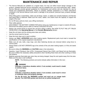 Yale MPW060E Pallet A897 Service Repair Manual - Image 3