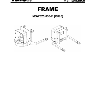 Yale MSW025F, MSW030F Pallet Truck B895 Service Repair Manual - Image 3