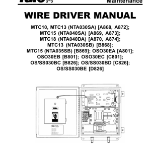 Yale MTC10, MTC13, MTC13LWB Order Picker B868 Service Repair Manual - Image 3