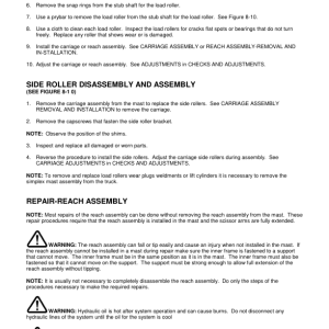 Yale NDR030AC, NDR030BC, NS040AD, NS050AD Forklift B829 Service Repair Manual - Image 5