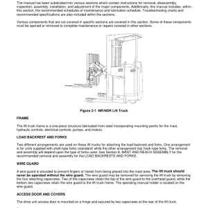 Yale NDR030CA, NDR030GA, NDR045CA, NDR045GA Forklift A861 Service Repair Manual - Image 3