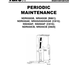 Yale NDR030CB, NR045CB Reach Truck D829 Series Repair Manual - Image 3