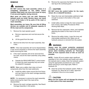 Yale NDR030DB, NR035DB, NR040DB Lift Truck B295 Service Repair Manual - Image 4