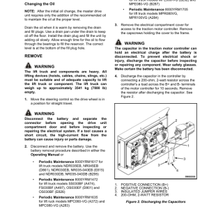 Yale NDR030EB, NR040EB, NR035EB Reach Truck E815 Series Repair Manual - Image 5