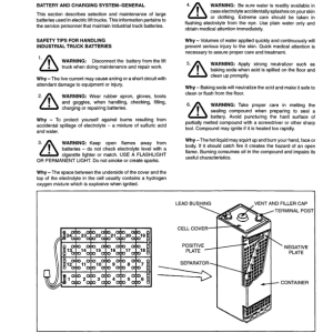 Yale NR035AC, NR035BC, NR040AC, NR045AC, NR045BC, NS050AD Forklift A815 Service Repair Manual - Image 3