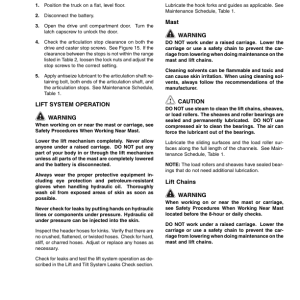 Yale NS040AF, NS050AF Forklift C816 Service Repair Manual - Image 4