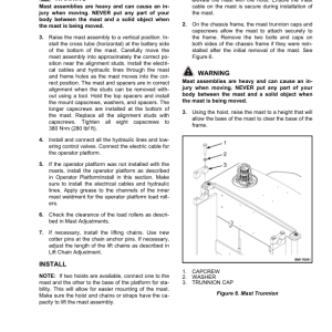 Yale OS030EC Order Picker C801 Service Repair Manual - Image 3