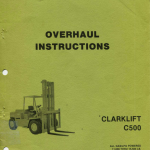 Clark C500-Y110, C500-Y135, C500-Y155 Forklift Service Repair Manual - Image 1