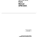 Clark CS15, CS20 Forklift Parts and Service Manual - Image 1