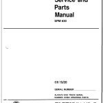 Clark CS15, CS20 Walkie Stacker Parts and Service Manual - Image 1