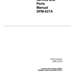 Clark CSM7, CSM10, CSM15 Forklift Parts and Service Manual - Image 1