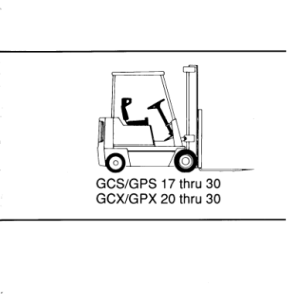 Clark DPS20, DPC22, DPS25, DPS27, DPS30 Forklift Repair Manual - Image 2