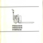 Clark HWP25, PWD25, HWD25, HWP30, PWD30, HWD30, HWD36, PWD36 Pallet Truck Service Manual - Image 2