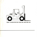 Clark C500-Y180, C500-Y200S, C500-Y225S, C500-Y225L, C500-Y250S, C500-Y250L Forklift Service Manual - Image 2