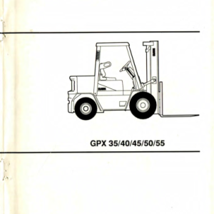 Clark GPX30E, GPX35E, GPXS40E, GPX40E, GPX50E Forklift Service Repair Manual - Image 5