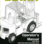 Clark CGP40, CGP45, CGP50, CGP55, CDC60, CDC70 Forklift Service Repair Manual - Image 2