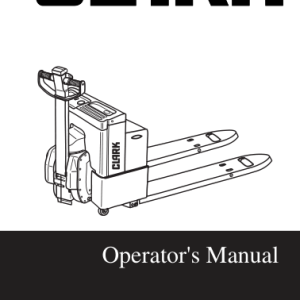 Clark EWP45 Electric Low-Lift Pallet Trucks Service Repair Manual - Image 3