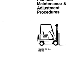 Clark C500-30, C500-35, C500-40, C500-45, C500-50, C500-55 Forklift Overhaul Manual - Image 3