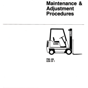 Clark EC500-20, EC500-25, EC500-S30 Forklift Overhaul Manual - Image 4