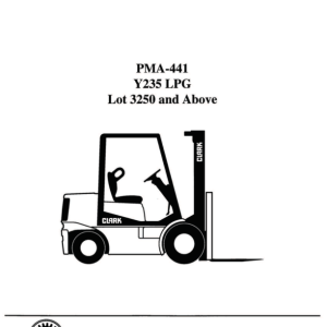 Clark C500-Y20, C500-Y25, C500-YS30 Forklift Overhaul Manual - Image 4