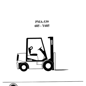 Clark C500-Y60, C500-Y70, C500-Y80, C500-Y90 Forklift Overhaul Manual - Image 3