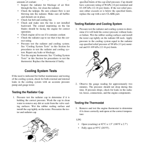 Clark C40L, C45L, C50SL, C55SL Forklift Service Repair Manual (PSI 4X Engine) - Image 5