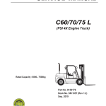 Clark C60L, C70L, C75L Forklift Service Repair Manual (PSI 4X Engine) - Image 1
