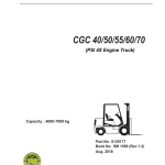 Clark CGC40, CGC50, CGC55, CGC60, CGC70 Forklift Service Repair Manual (PSI 4X Engine) - Image 1