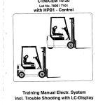 Clark CEM10, CEM12, CEM16, CEM20 Forklift Service Repair Manual - Image 1