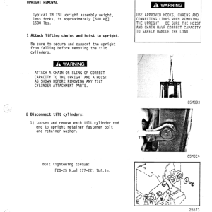 Clark ESM12, ESM15S, ESM15, ESM17, ESM20, ESM22, ESM25 Forklift Service Repair Manual - Image 4